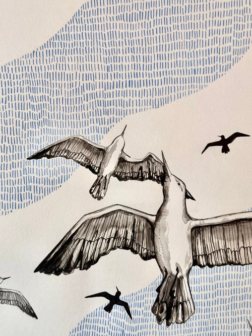 Striped birds Original